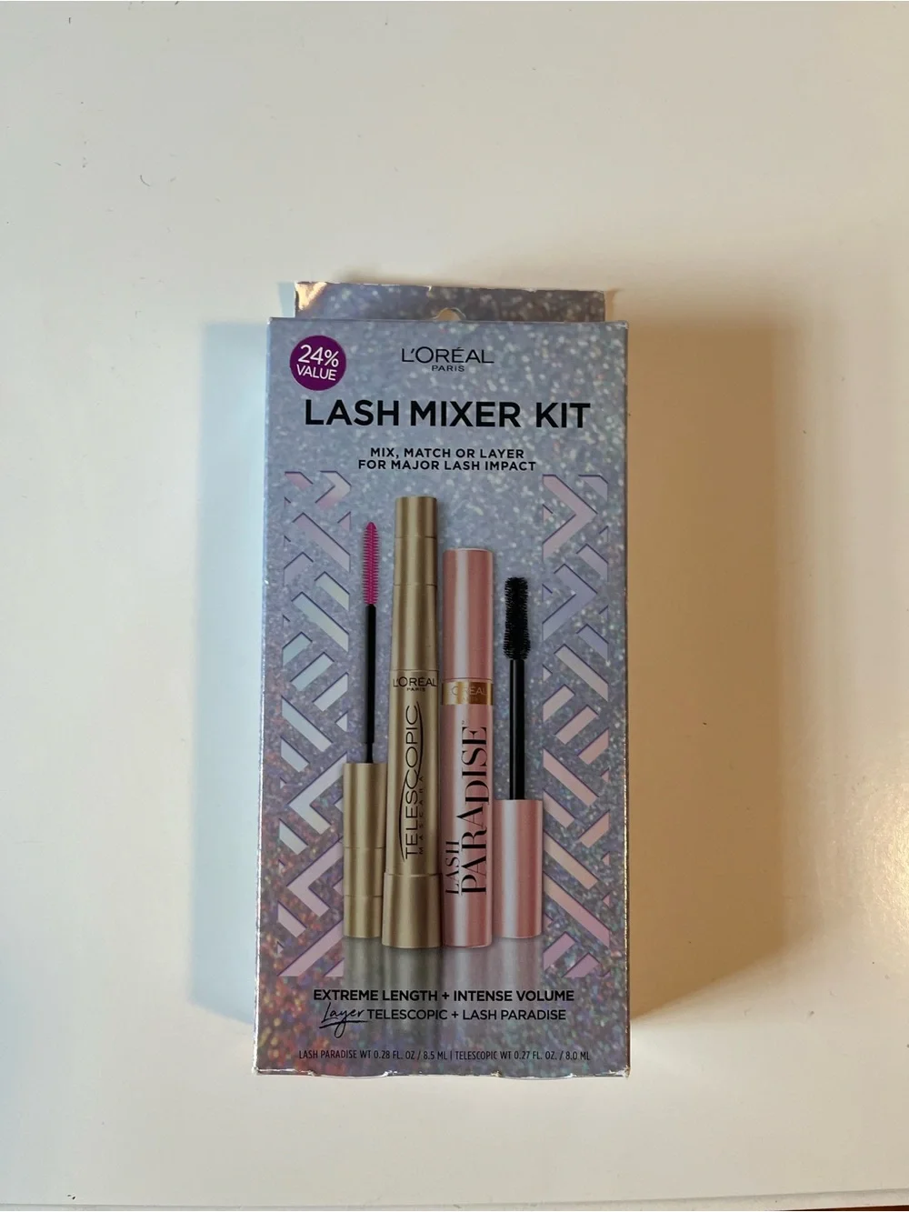 L’Oréal Mascara Telescopic 910 Blackest Black Lash Paradise Lash Mixer Kit